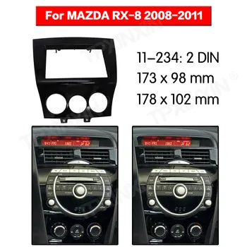 11-234 радиото в автомобила Рамка Панел за Mazda RX8 2008-2011Радио Стерео Панел на Челната Рамка на Адаптер за Комплект за Монтаж