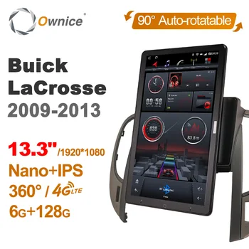 13,3 Инча 1920*1080 Ownice Android 10,0 за Buick LaCrosse 2009-2013 Авто Радио Мултимедия Видео Аудио GPS Автоматично Завъртане