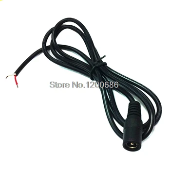 22AWG DC Power Plug Женски колан, кабели с гъвкави проводници 5.5 mm x 2,1 мм 0,25 M за led Лента теглене на кабели
