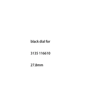 3135 циферблат черен цвят 116610 от 27.8 мм