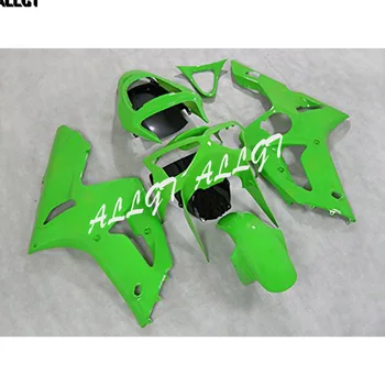 ABS Литьевая Форма на Черен Обтекател, Комплекти За Kawasaki Ninja ZX-6R ZX6R 636 2003 2004 Зелен и Лъскав Черен