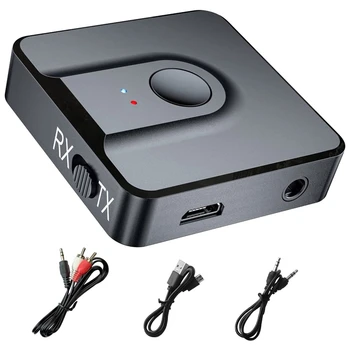 Bluetooth Адаптер 5.0, Адаптер аудиоприемника и предавател 3,5 мм, Жични слушалки за телевизор / автомобил на безжичен високоговорител
