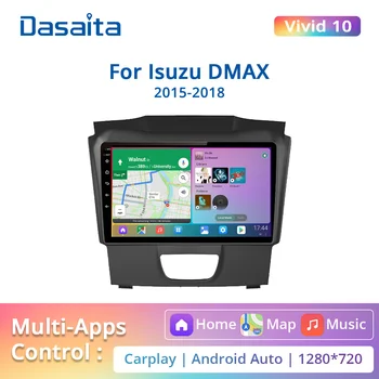 Dasaita Ярък Кола Стерео за Isuzu DMAX 2015 2016 2017 2018 Радиото в автомобила на Android, Wifi, Сензорен Екран, GPS Навигация Мултимедиен Плеър