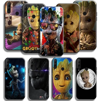 Marvel Groot За Huawei Honor 9X 8X 7X Pro Калъф За Честта 10X Lite Калъф За Телефон покритие Силиконова Делото Черно Funda TPU