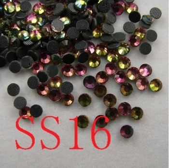Rhinebow цвят на DMC Гореща Определяне на Кристал SS16 1440 бр./лот crystal flatback планински кристал с лепило за дрехи, обувки, дрехи