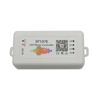 SP107E Пиксельный IC Музикален Led контролер, WIFI, Bluetooth в телефона ПРИЛОЖЕНИЕ За WS2812 SK6812 SK9822 RGBW APA102 LPD8806 Ленти DC5-24V
