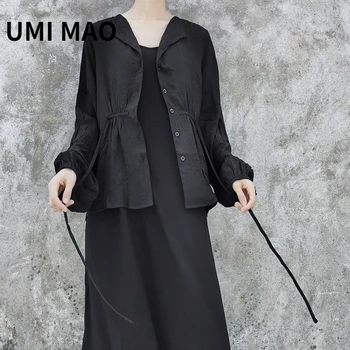 UMI MAO Пролет Лято Нова Яке Дамски 2022 Универсална Солнцезащитная Облекло Малки Тънки Малки Тънки Блузи Femme
