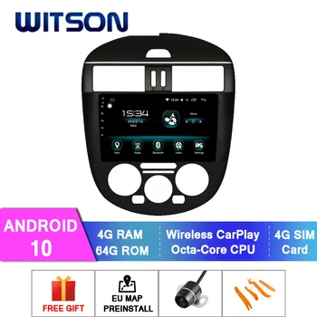 АВТОМОБИЛНА DVD-СИСТЕМА WITSON Android 10,0 за NISSAN TIIDA 2011-2015 (версия с ръчни климатик) кола DVD плейър връзка/поддръжка на DAB
