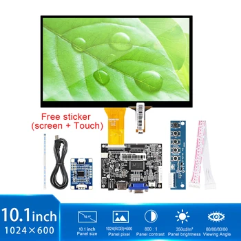 Гореща продукт за продажба GI101YL2-K35 Lvds 40 Pins10.1 Инчов RGB дисплей Панел 1024*600 Яркост 350 Пълен Вид Индустриална екран