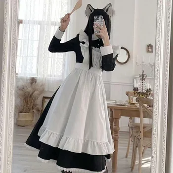 Дамско Класическо рокля на Прислужница в стил Лолита