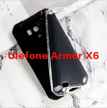 За Ulefone Armor X6 Седалките Антидетонационный Мек Калъф От TPU За Ulefone Armor X6 устойчива на плъзгане Силиконова Защита на Задната част на Кутията Капа