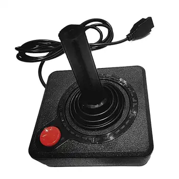 Игри Джойстик Контролер За Atari 2600 Thumb Game Балансьор Подмяна На 4-Позиционен Лост Бутон Единствен Действия Черна Конзолната Система