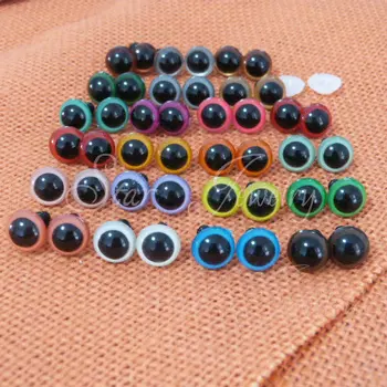 Изделия ръчна изработка 16 мм кръгла форма цветни играчки очи + перални/200 бр./#gr