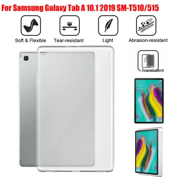 Калъф мини мек Прозрачен Калъф Защитна Обвивка За Samsung Galaxy Tab A 10,1 инча 2019 SM-T510/515 Хибридна Гума TPU устойчив на удари