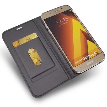 Луксозен калъф-портфейл за Samsung A7 2018 A8 A6 A6 Plus, Кожен Калъф-джобен формат на Galaxy On A50 A60 A70 A10 A30 A90 A20E A10S, Защитен флип