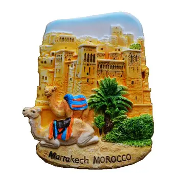 Маракеш, Мароко, Старият Град, Стени, Ръчно Рисувани, 3D Магнити За Хладилник, Сувенири За Пътуване, Магнитни Стикери За Хладилник