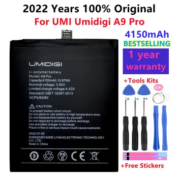 Нов, 100% Оригинални За UMI Umidigi A9 Pro Батерия 4150 ма Нови Резервни Части, Аксесоари За Телефони, акумулаторни Батерии с номер за проследяване