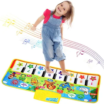 Нов Голям е Размерът на Музикален Денс Мат Детско Танцово Одеяло Многофункционална Клавиатура за Пиано Игра Мат Забавни Играчки за Деца Подаръци