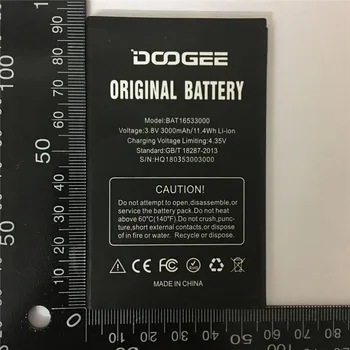 Оригинална батерия За DOOGEE BAT16533000 батерия 3000 ма DOOGEE X9 pro Дълго чакане Тест за нормално използване, преди да изпратите