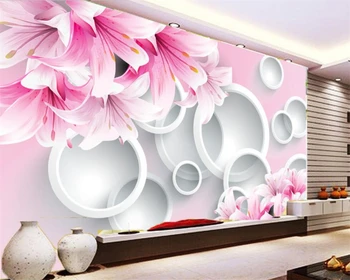 Потребителски тапети фентъзи лилия 3D TV фон на стената дневна спалня хотел ресторант украса живопис papel de сравнение тапети