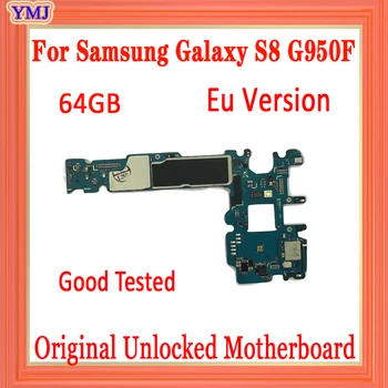 Пълни чипове 100% Тествани 64 GB За Samsung Galaxy S8 Plus G950U G950F G950FD G955F G955FD G955U дънната Платка, Оригиналната Разблокированная логика