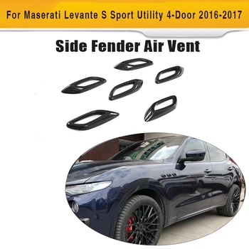 Странично Крило от Въглеродни Влакна Гоночное отдушник Въздух Декоративна Капачка за Maserati Леванте S Sport Utility 4 Врати 2016 2017 6 БР.