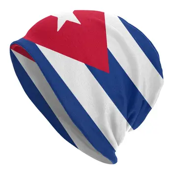 Флаг на Куба, Шапка-качулка, Вязаная Шапка, Готическата в Есенно-Зимната Градинска Шапчица с Черепи, Шапчица, Кубинската Мъжки Дамска Топла Шапка с двойно предназначение за Възрастни