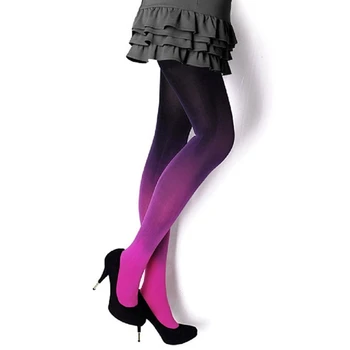 Японски Стил Градиентный Цвят Секси Чорапогащник Откриване на Слабините Плътни Прозрачни Чорапи 1 Двойка за Жени, Момичета Женски Костюм Cosplay